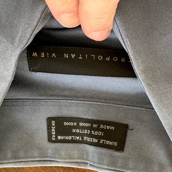 Metropolitan View Long Sleeve Button Down 15.5-34/35 - Picture 4 of 5